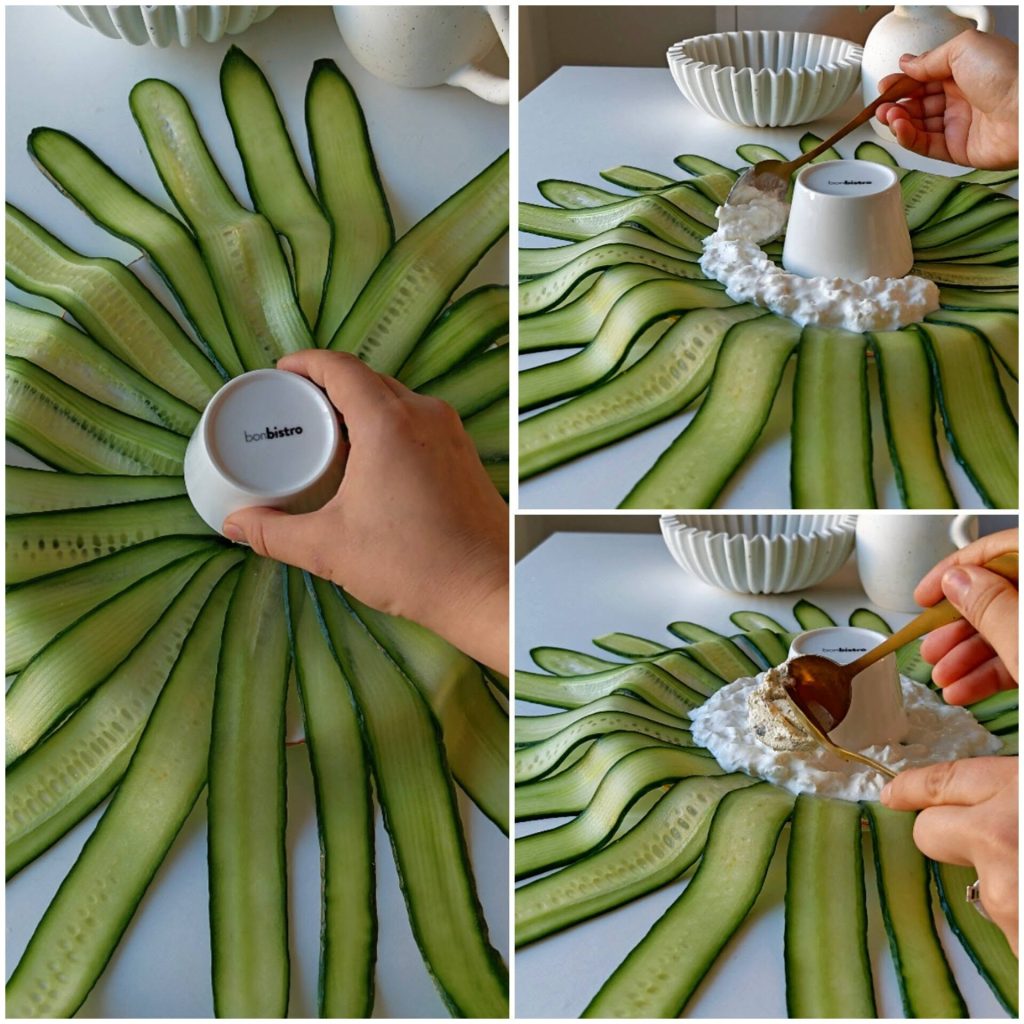 COURONNE CONCOMBRE STRACIATELLA SAUMON FUME 6