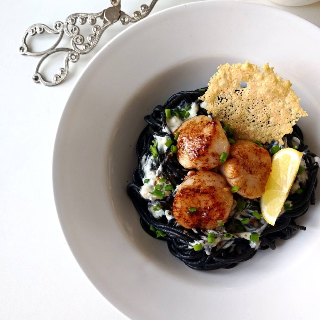 SPAGHETTI ENCRE DE SEICHE SAINT JACQUES 4